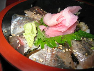 アジ丼！