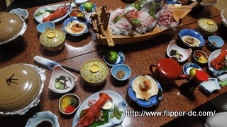 イセエビ付き夕食！